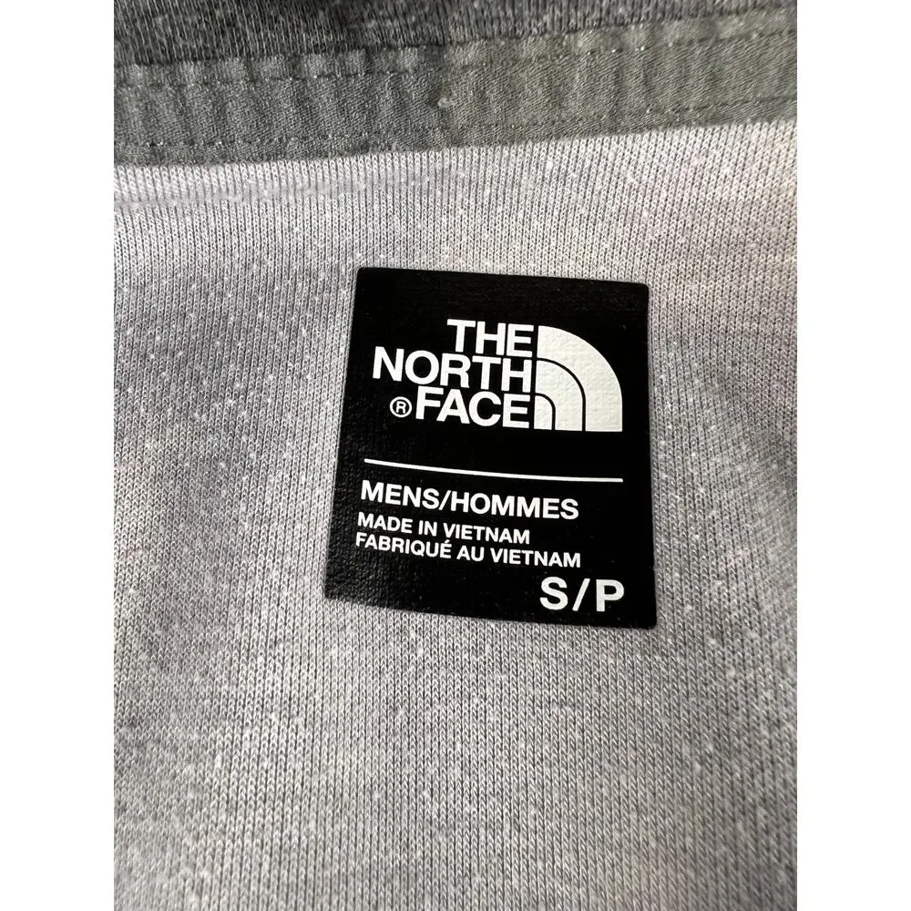 The North Face light gray and charcoal full zip hoodie